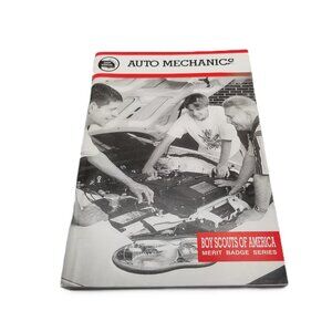 Boy Scouts Auto Mechanics Merit Badge Book Copyright 2000 Printing 2003 Vintage